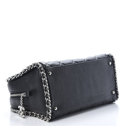 Chanel Calfskin Chain Around Bowler Black 4 of 16