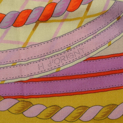 Hermes Cashmere Silk Grande Tenue Shawl 140 6 of 8