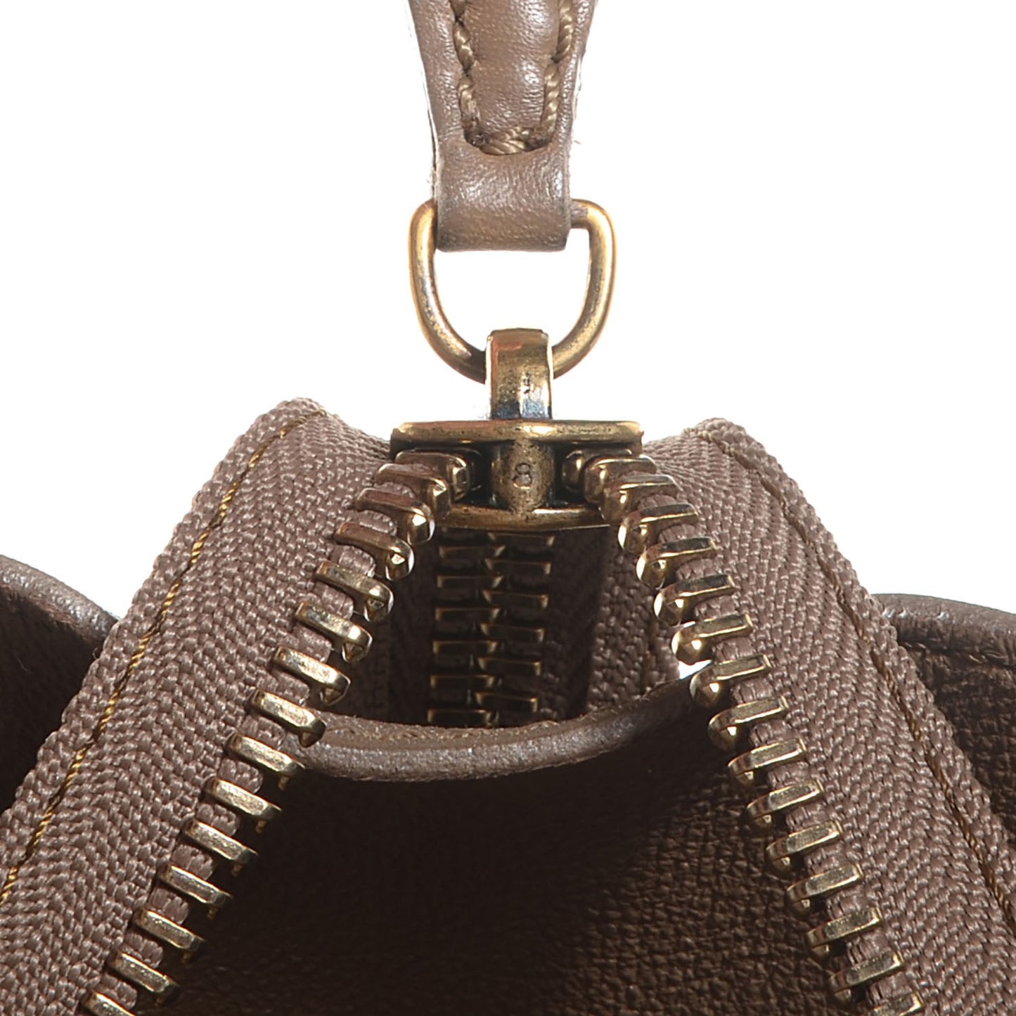 Smooth Calfskin Shoulder Luggage Camel