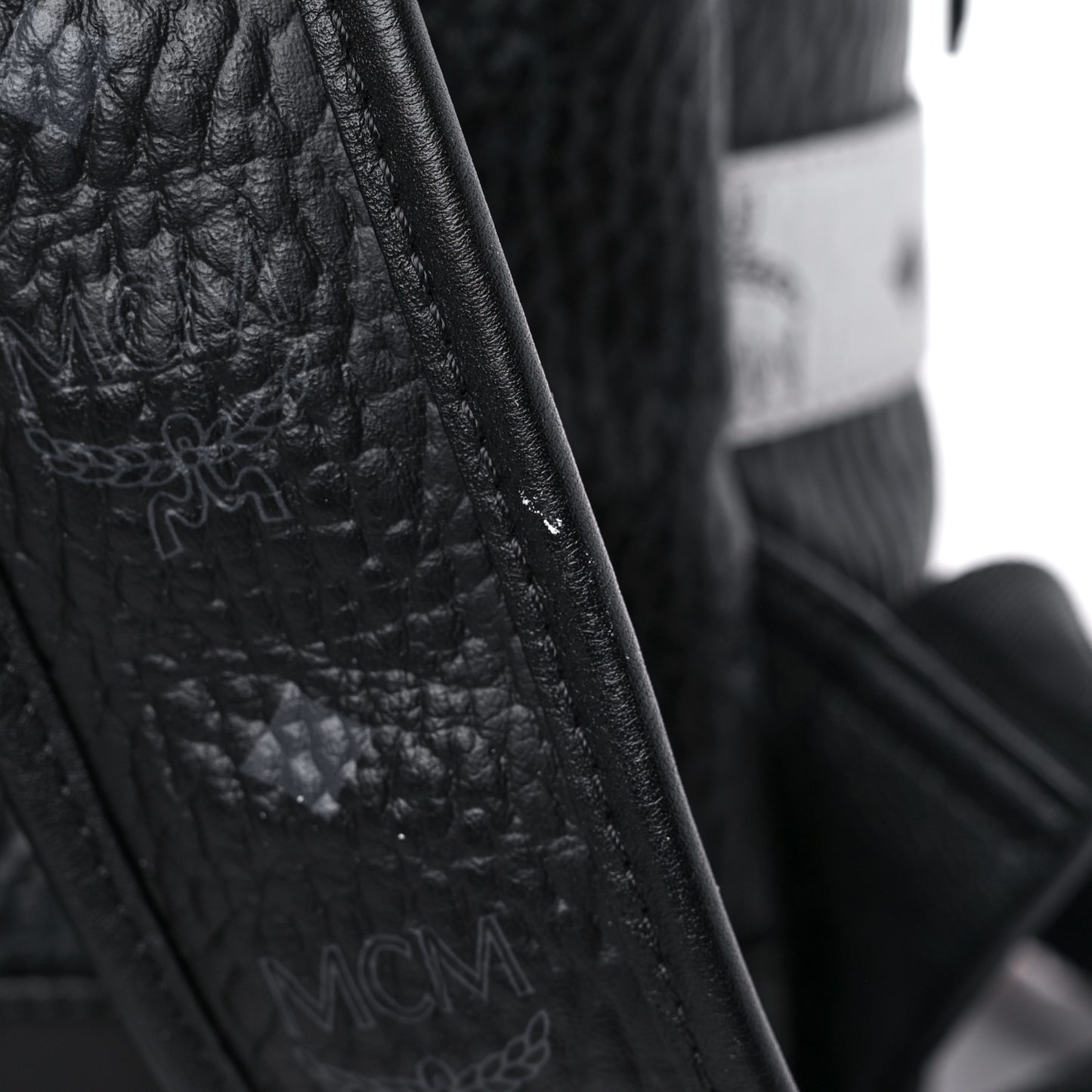 Metallic Visetos Striped Medium Stark Backpack Silver Black