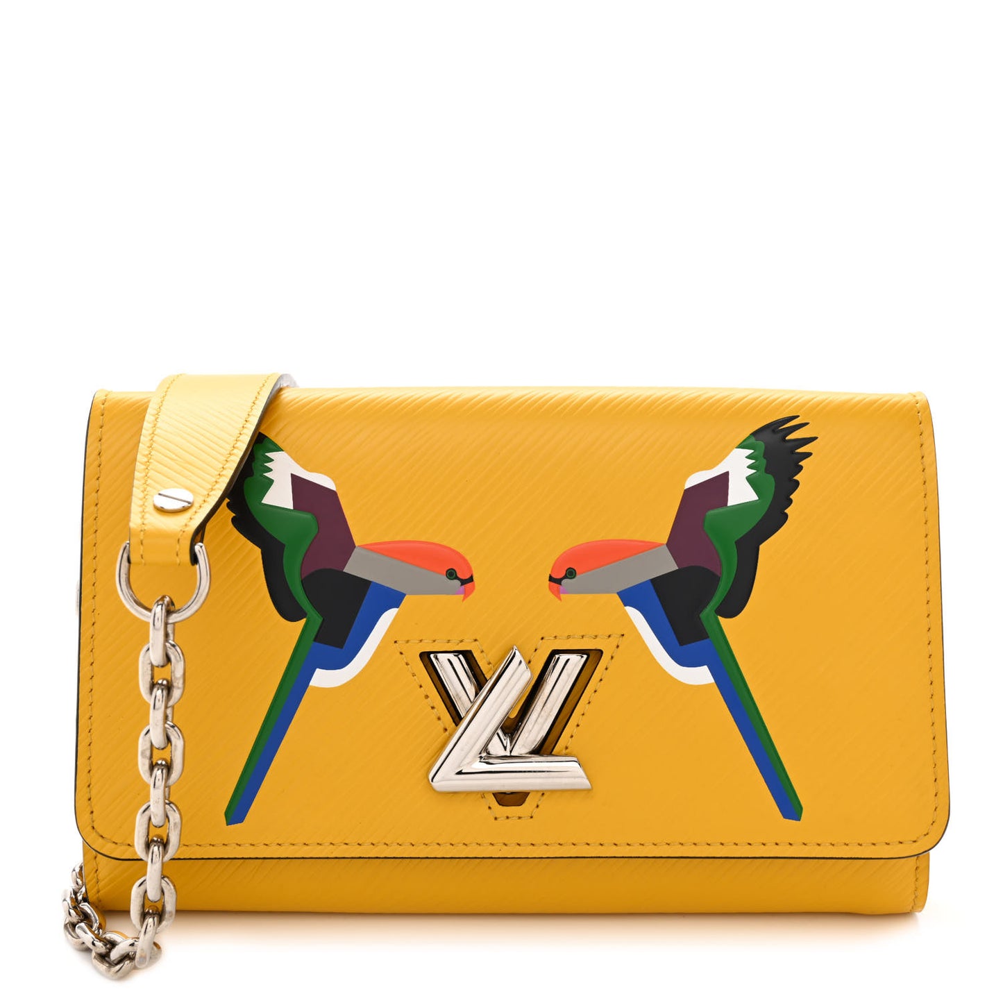 Epi Early Bird Twist Chain Wallet Jonquille