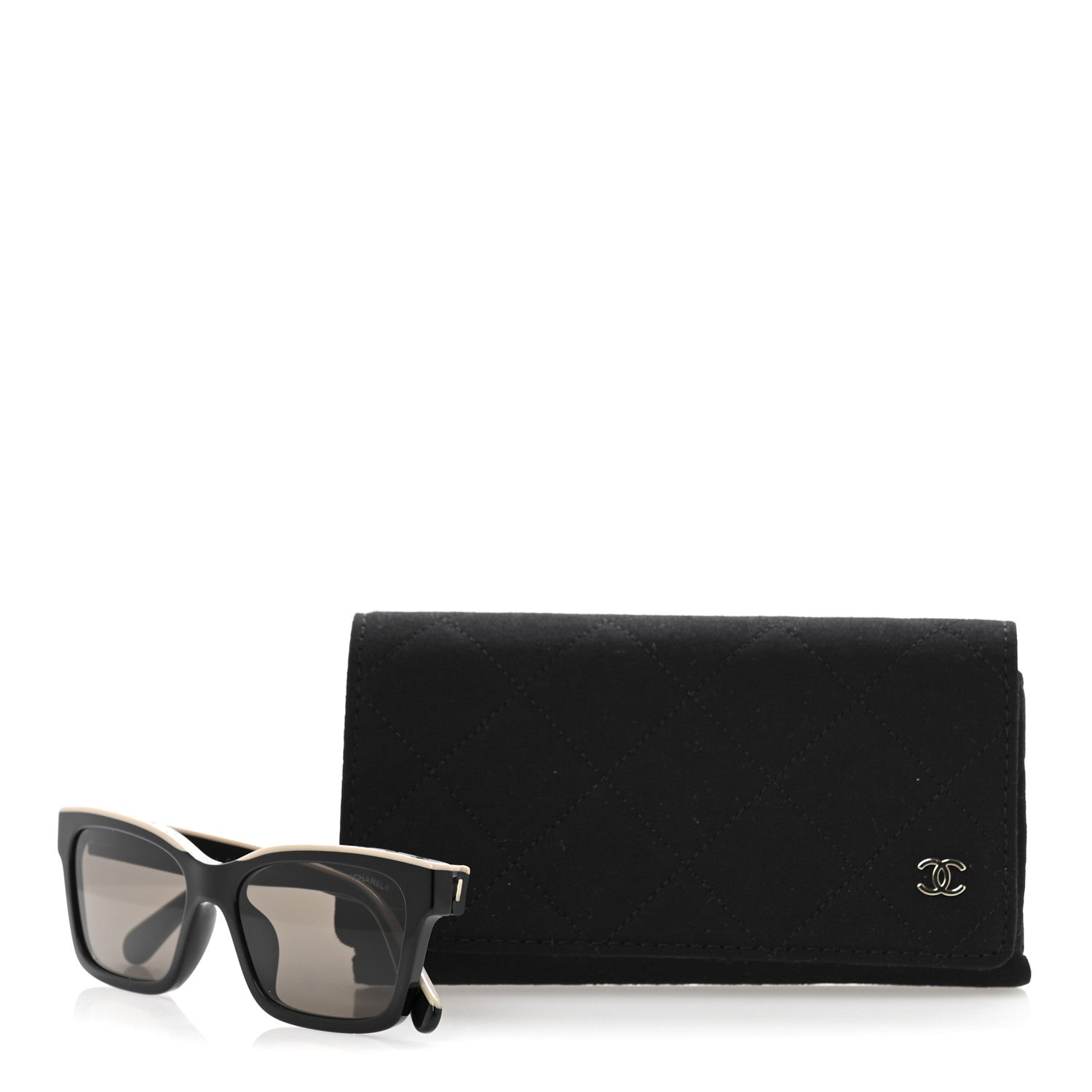 Chanel Acetate Polarized Square Sunglasses 5417-A Black 8 of 8