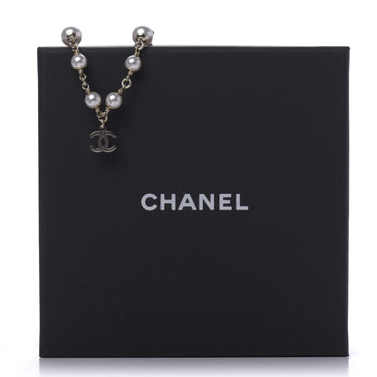 Chanel Pearl CC Chain Anklet Gold Pearly White 6 of 6