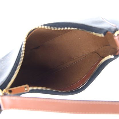 Celine Triomphe Canvas Calfskin Ava Shoulder Bag Tan 5 of 9