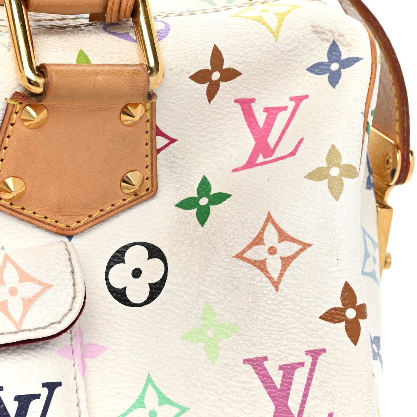 Monogram Multicolor Speedy 30 White