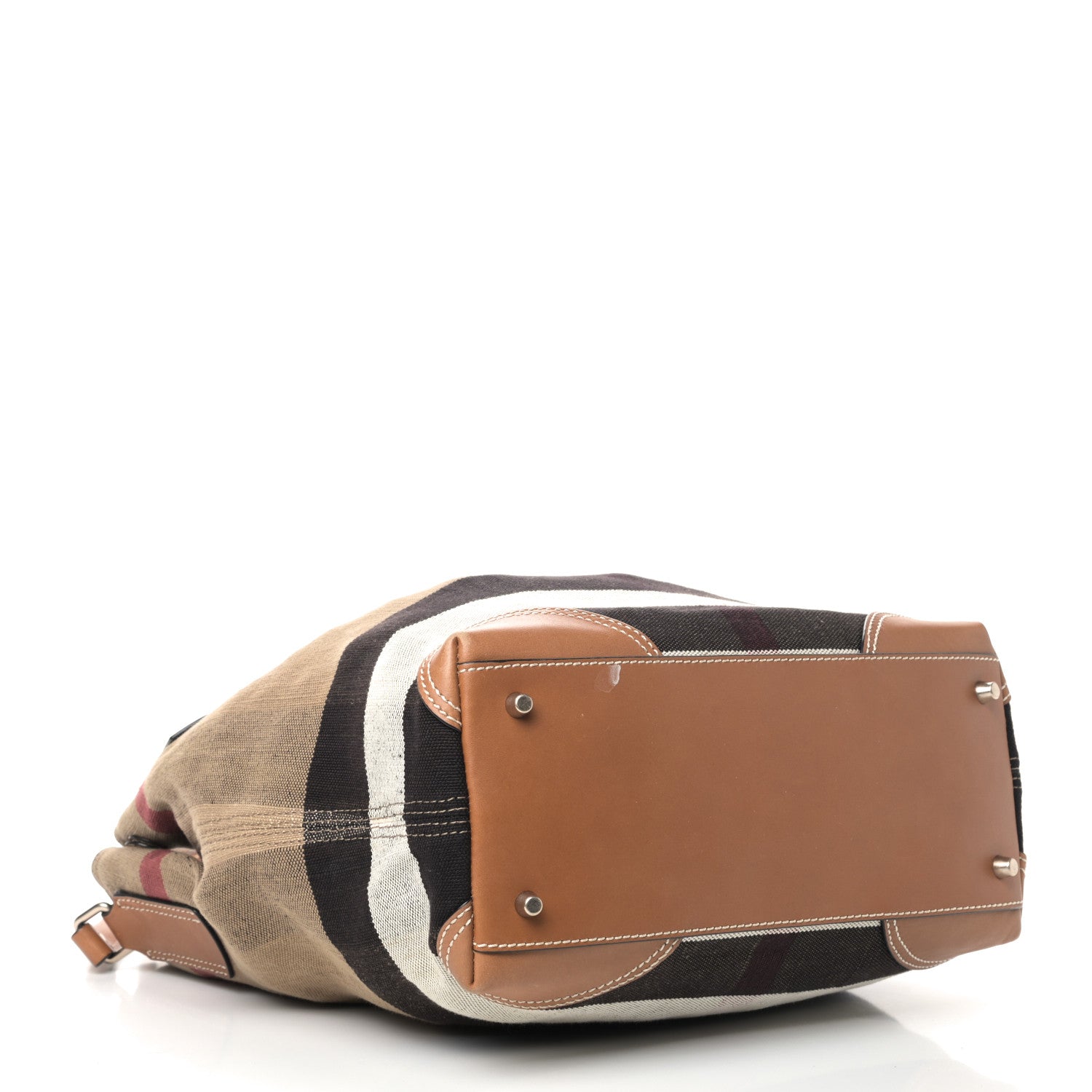 Burberry Canvas Mega Check Medium Maidstone Saddle Brown 3 of 11