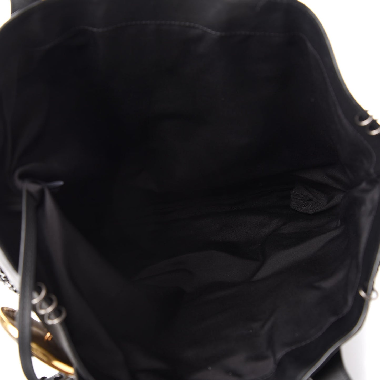 Calfskin Large Wingman Badges Shopping Tote Black