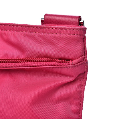 Prada Nylon Vela Flat Messenger Bag Fuxia 9 of 12