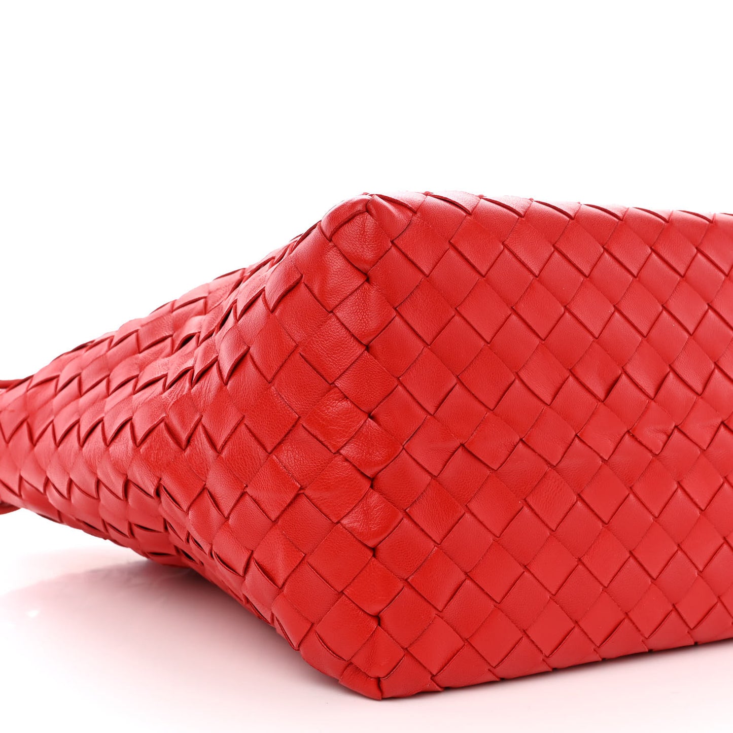 Nappa Intrecciato Garda Tote Red
