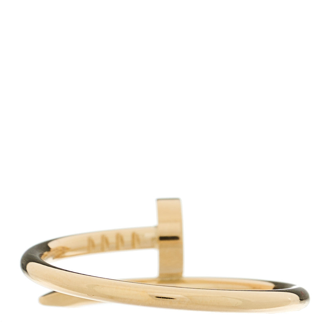 Cartier 18K Yellow Gold Small Juste Un Clou Ring 54 7 3 of 5