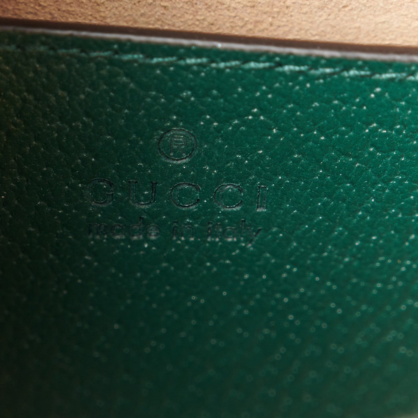 Textured Dollar Calfskin Small Diana Tote Bag Green