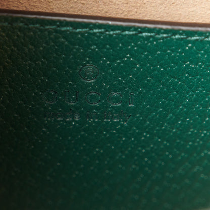 Gucci Textured Dollar Calfskin Small Diana Tote Bag Green 6 of 11