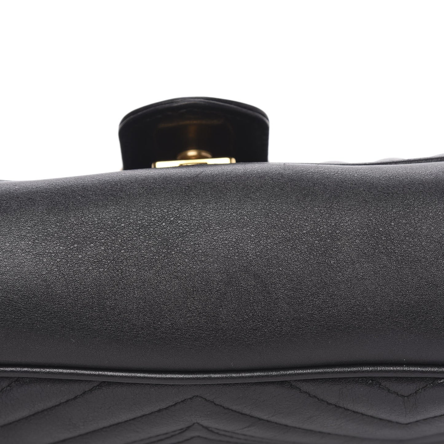 Calfskin Matelasse Small GG Marmont Shoulder Bag Black
