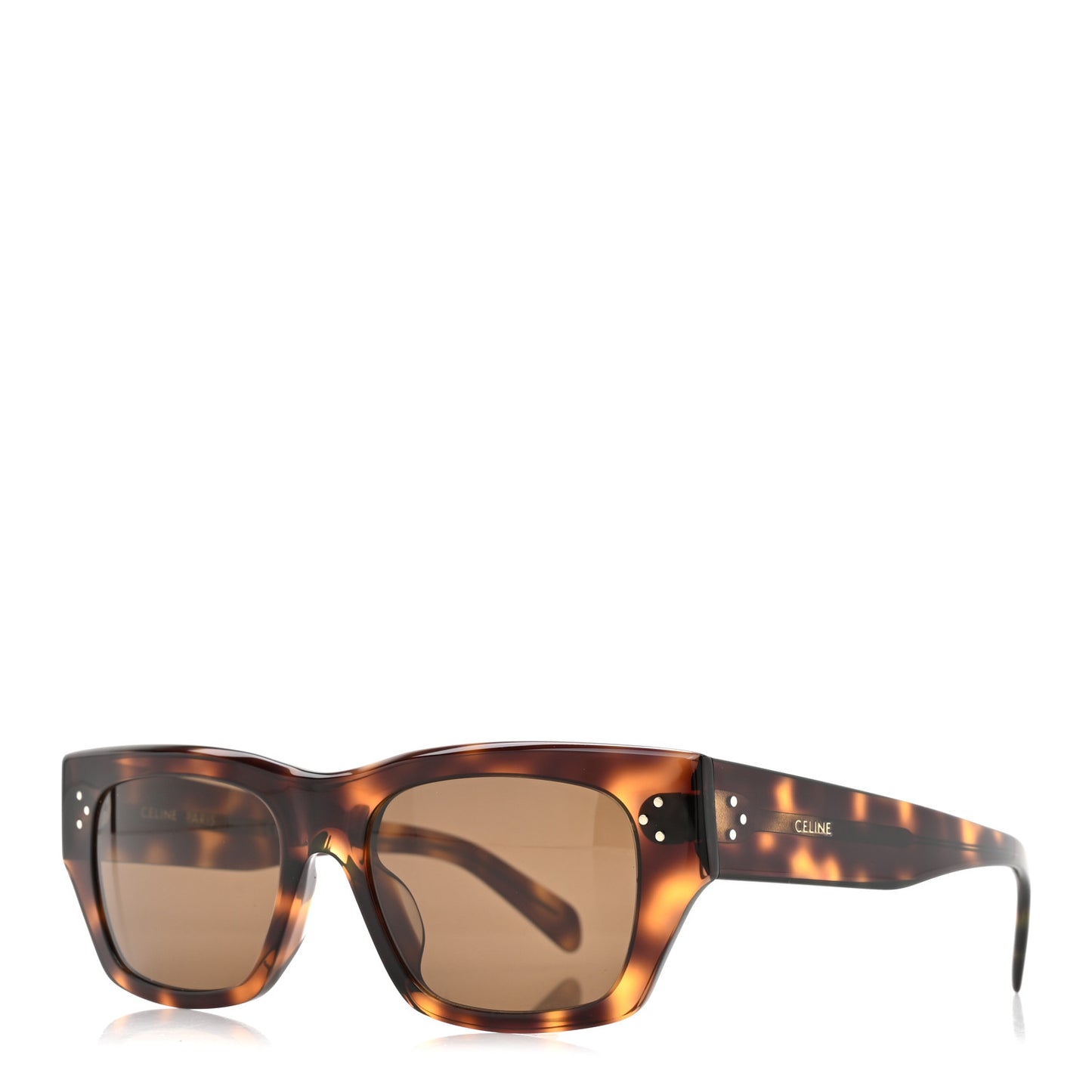 Acetate Black Frame 55 Sunglasses CL40297U Caramel Havana