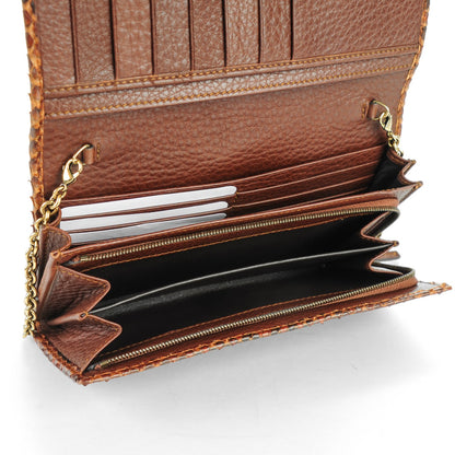 Gucci Python Running Wallet On Chain Brown 7 of 7