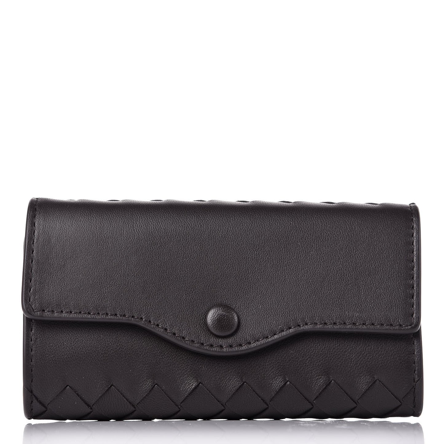 Nappa Intrecciato 6 Key Holder Espresso