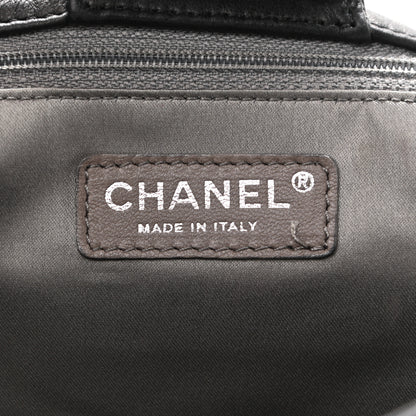 Chanel Lambskin Patent Calfskin Brooklyn Patchwork Flap Black 6 of 12