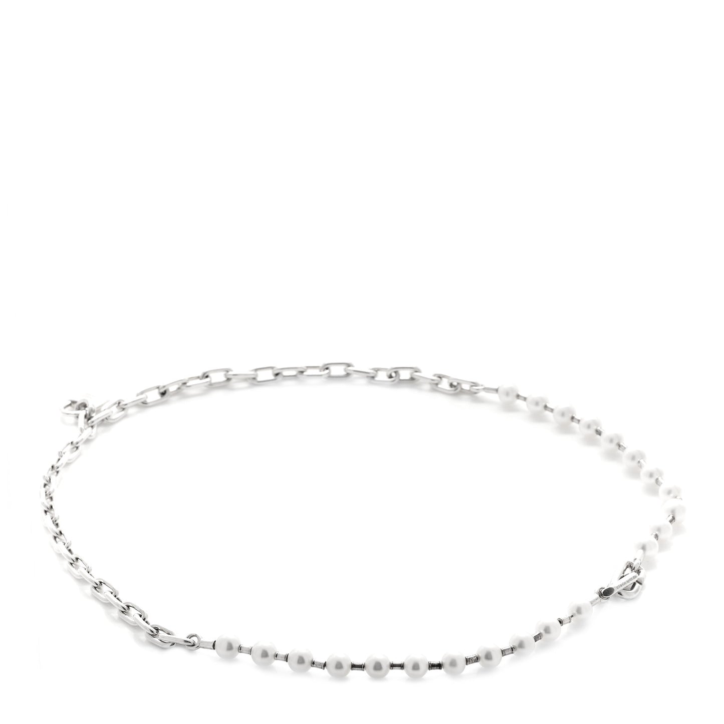 Sterling Silver Freshwater Cultured Pearl HardWear Lock Bracelet