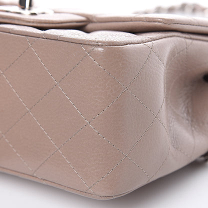 Chanel Caviar Quilted Mini Square Flap Taupe 9 of 10