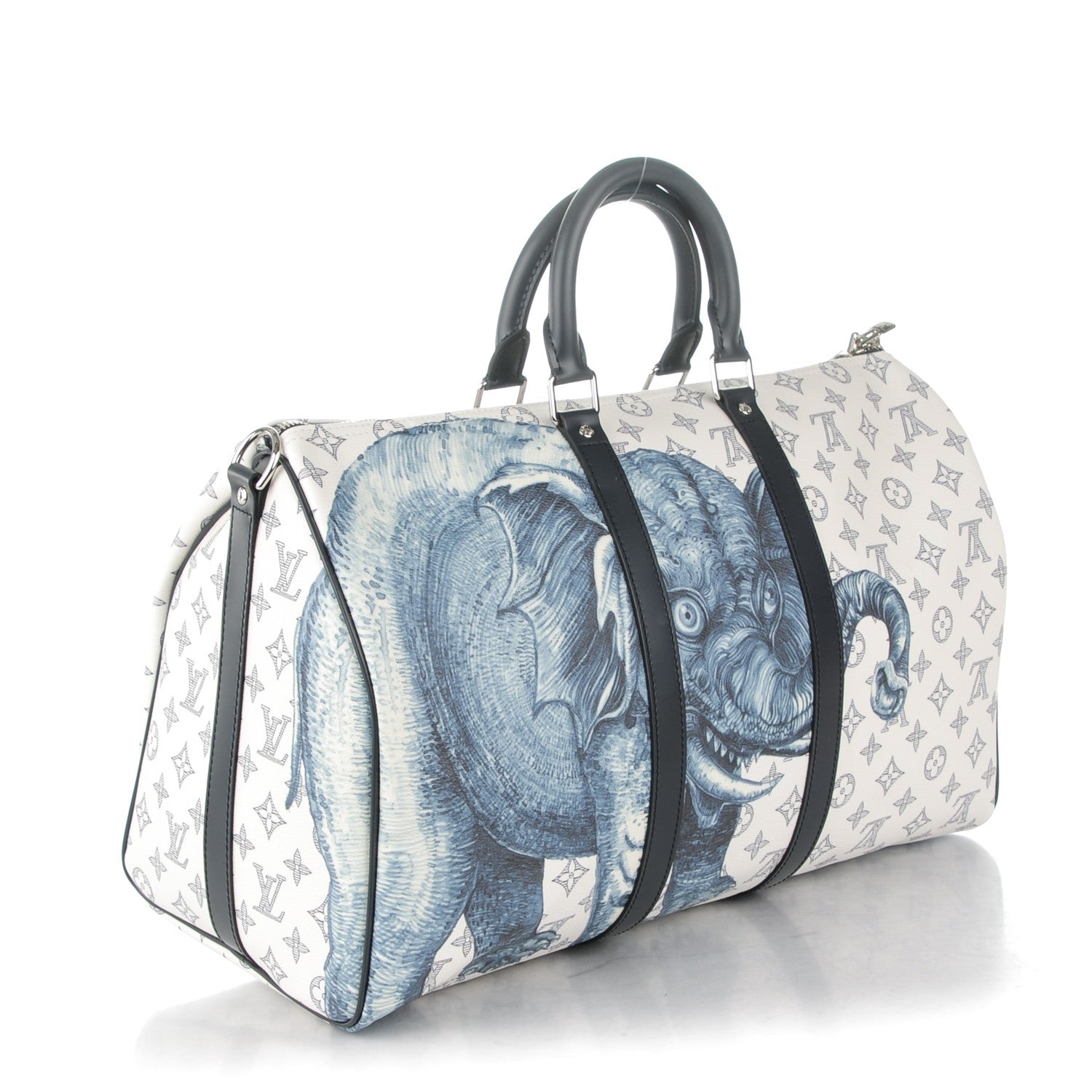Louis Vuitton Savane Monogram Elephant Chapman Keepall Bandouliere 45 Dune 2 of 7