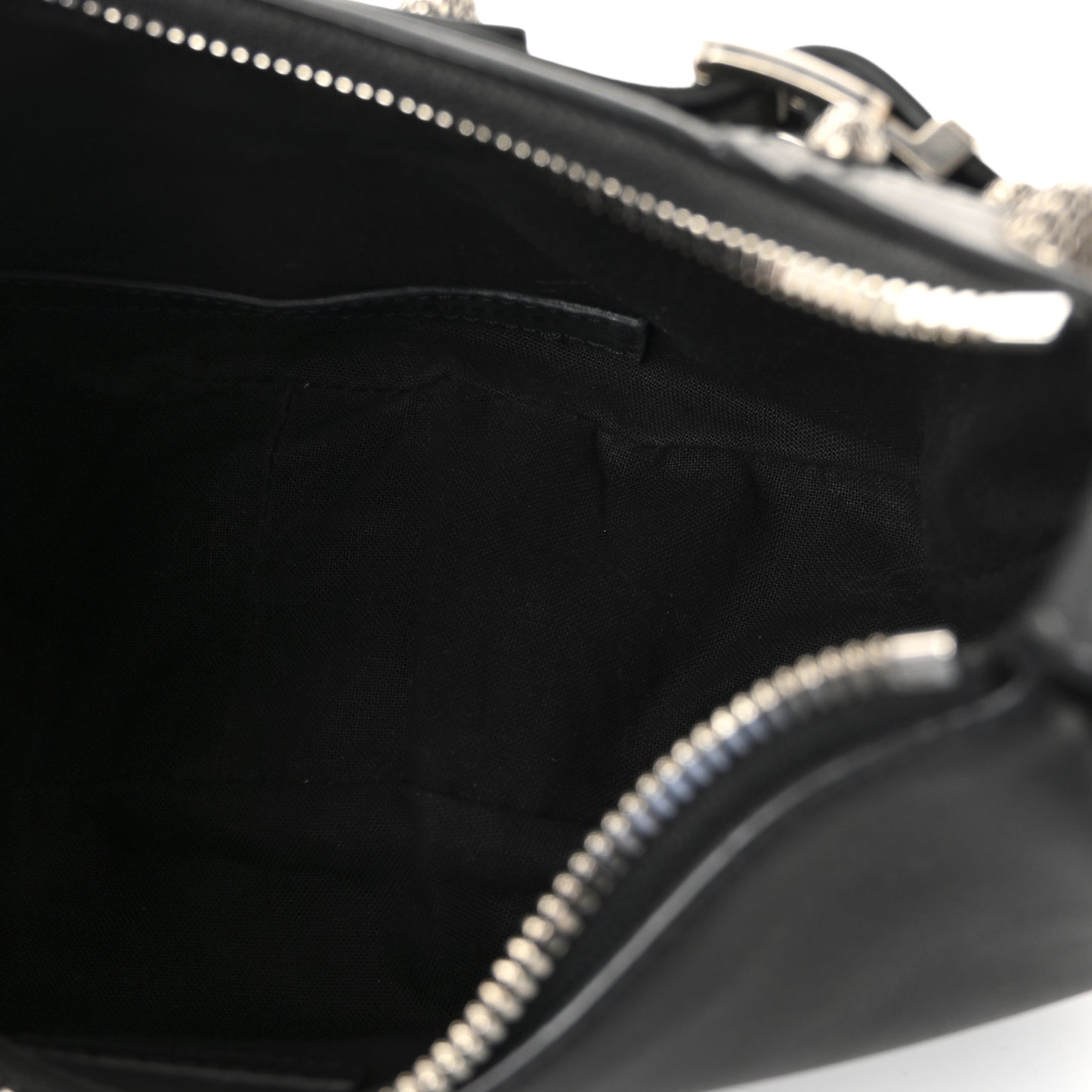 Calfskin Le Cagole With Buckles Shoulder Bag XS Black