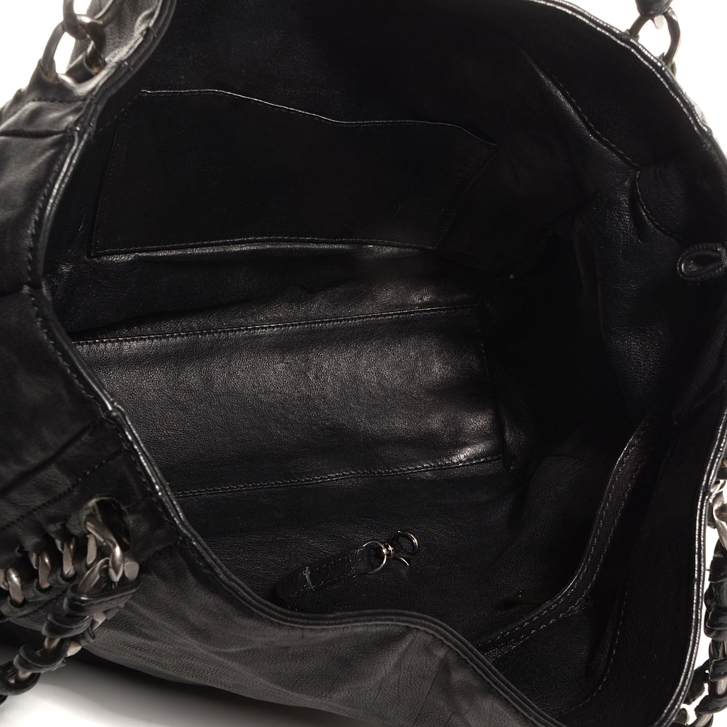 Chanel Glazed Calfskin Large Modern Chain Tote Black 5 of 7