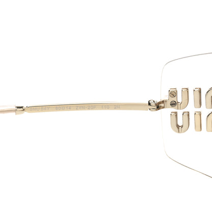 Miu Miu Metal Runway Sunglasses SMU54Y Gold 6 of 7