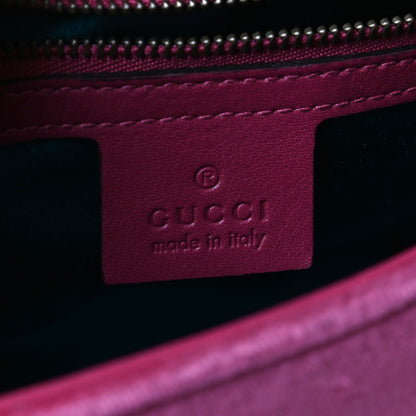 Gucci Velvet Matelasse Small GG Marmont Shoulder Bag Light Raspberry Rose 11 of 12