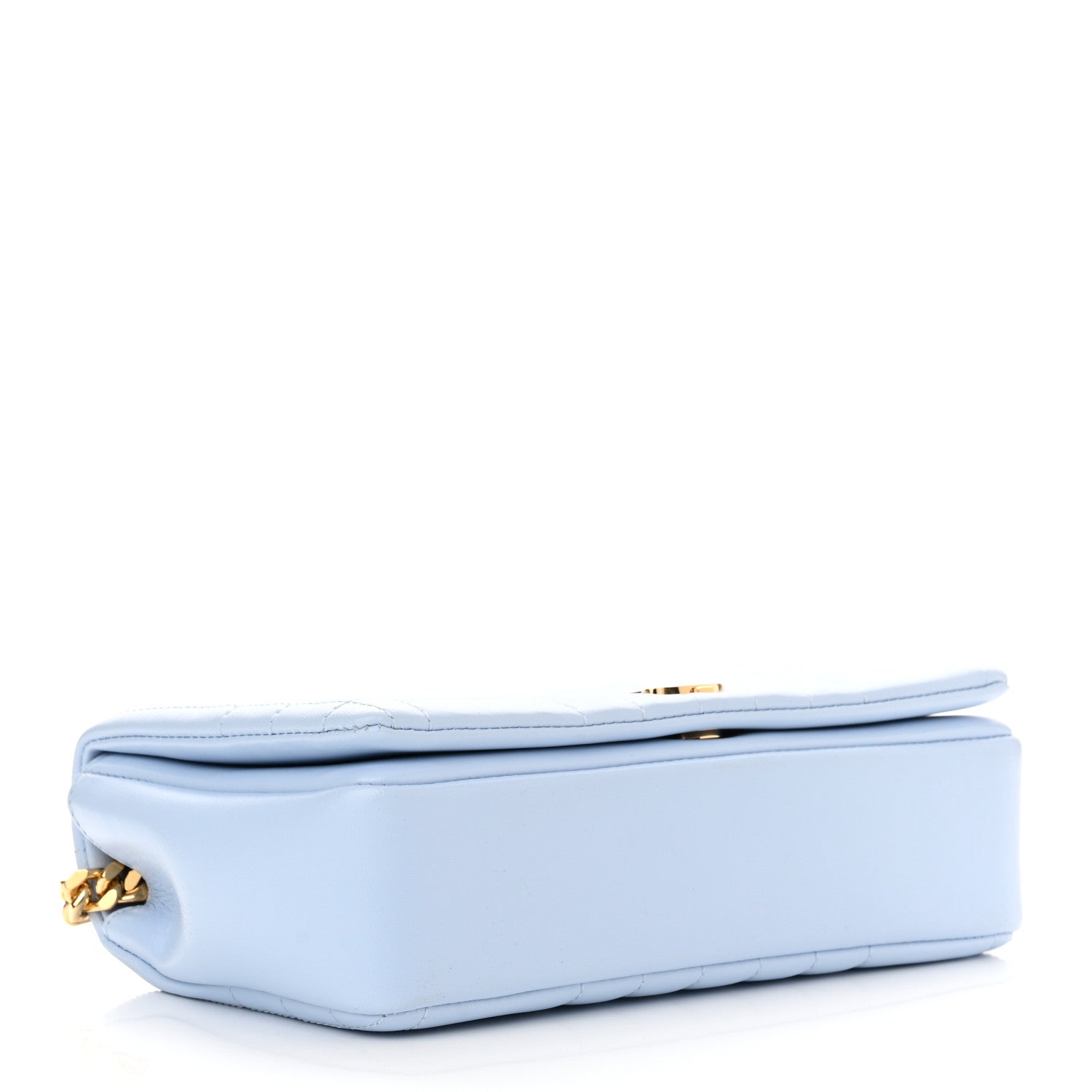 Burberry Lambskin Quilted Small Lola Bag Pale Blue 4 of 10