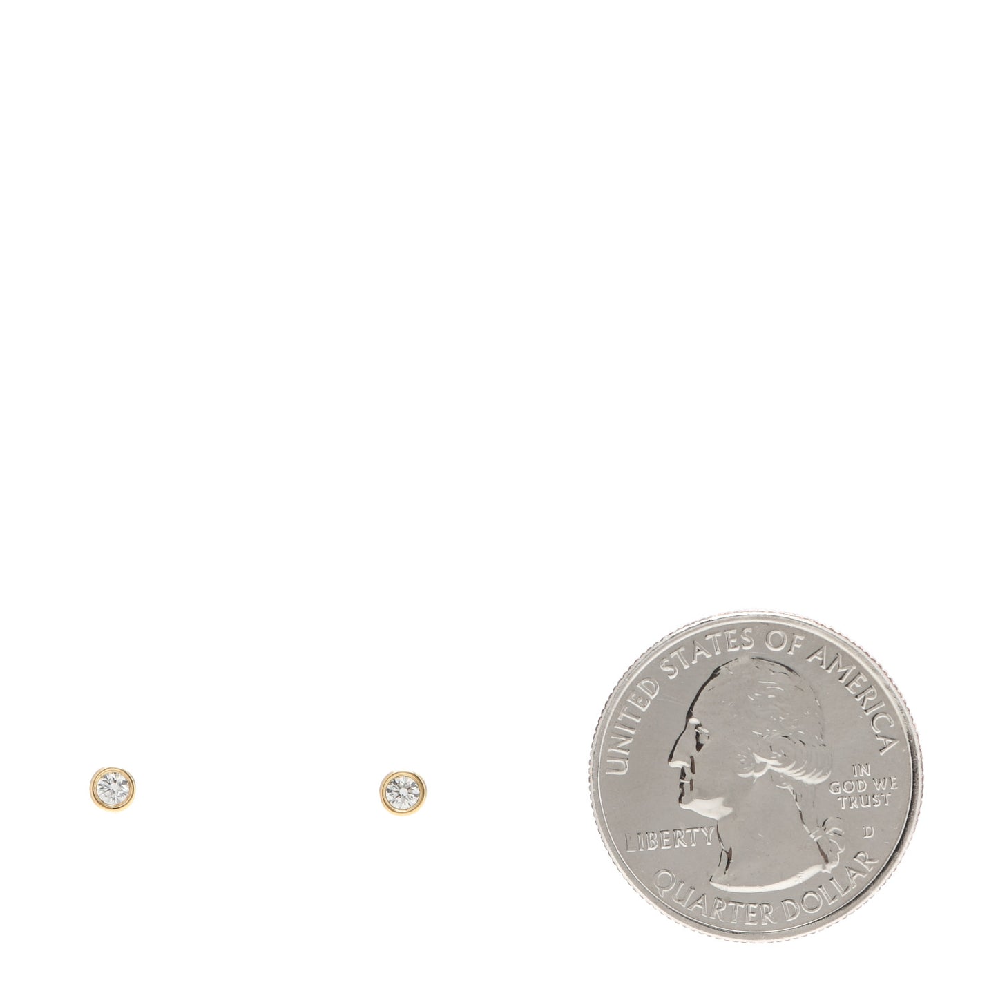 18K Yellow Gold Diamond .16ctw Elsa Peretti Diamonds By The Yard Earrings