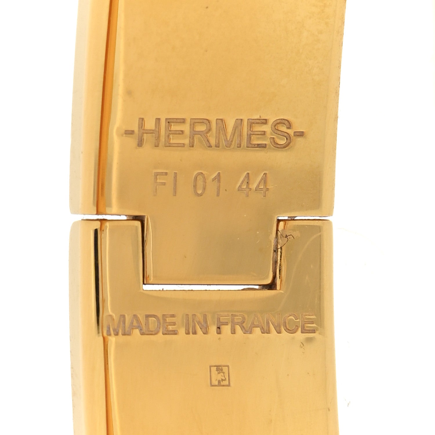 Hermes Enamel Narrow Clic Clac H Bracelet PM White 4 of 5