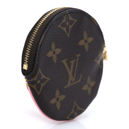 Louis Vuitton Monogram 2020 Christmas Animation Swing Ride Round Coin Purse Pink Poppy 3 of 7