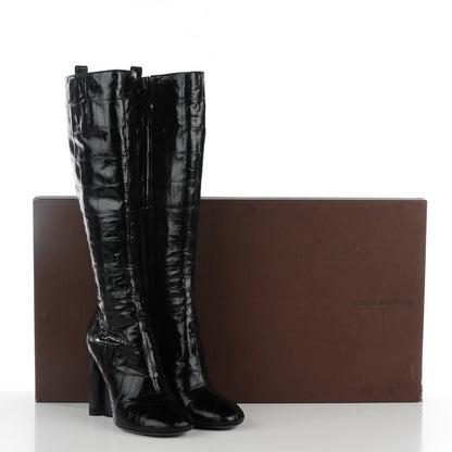 Louis Vuitton Eel Instinct High Boots 40 Black 8 of 8