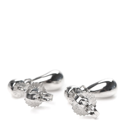 Tiffany Platinum Diamond Elsa Peretti Teardrop Earrings 3 of 5