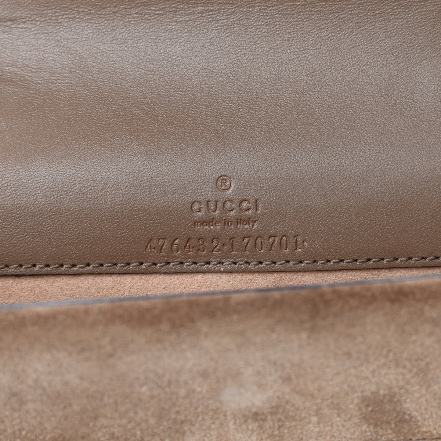 GG Supreme Monogram Super Mini Dionysus Shoulder Bag Taupe