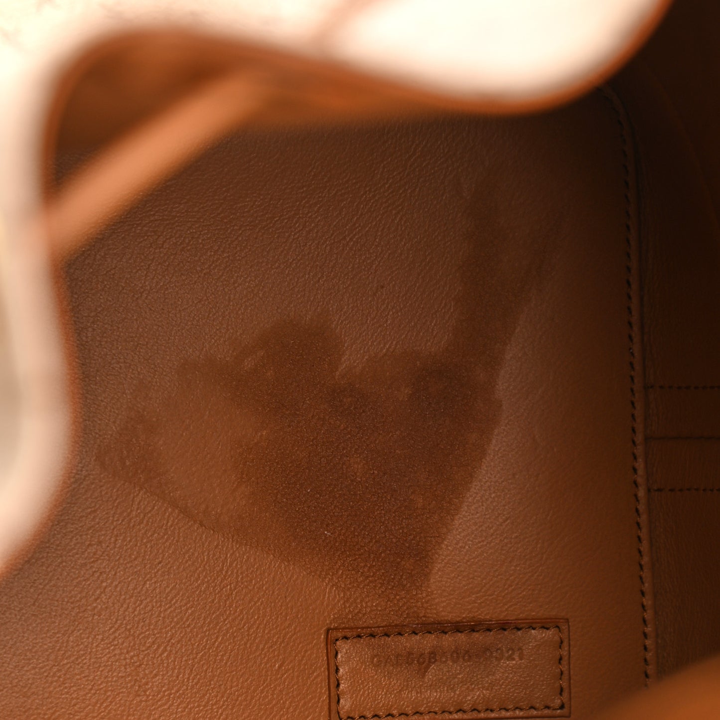 Canvas All-Over Monogram Bucket Bag Brown
