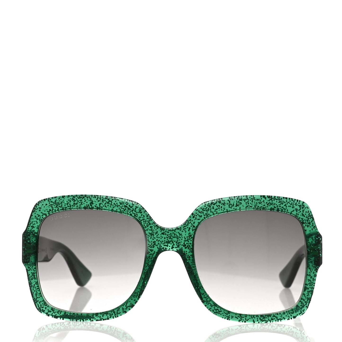 Acetate Square Frame Sunglasses GG0036S Glitter Green