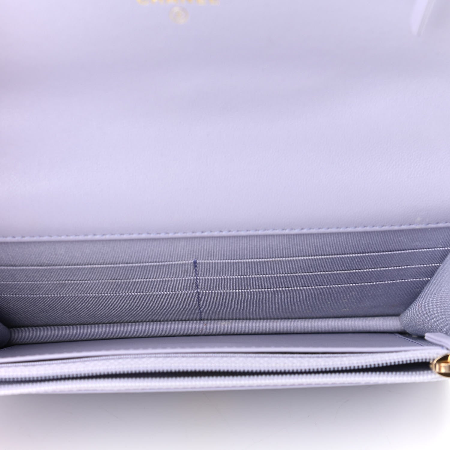 Chanel Lambskin Quilted Chanel 19 Wallet On Chain WOC Light Purple 5 of 11