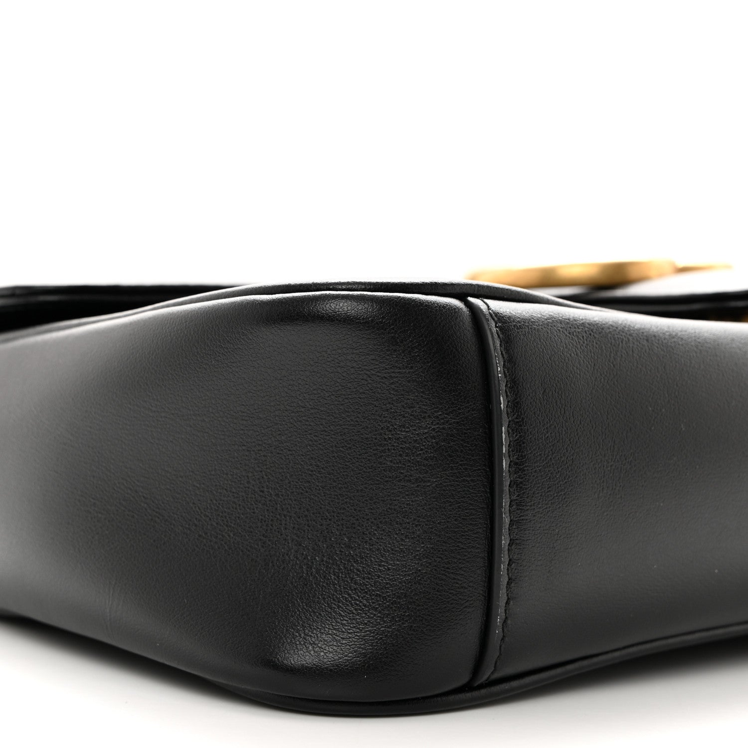 Gucci Calfskin Matelasse Small GG Marmont Shoulder Bag Black 9 of 10