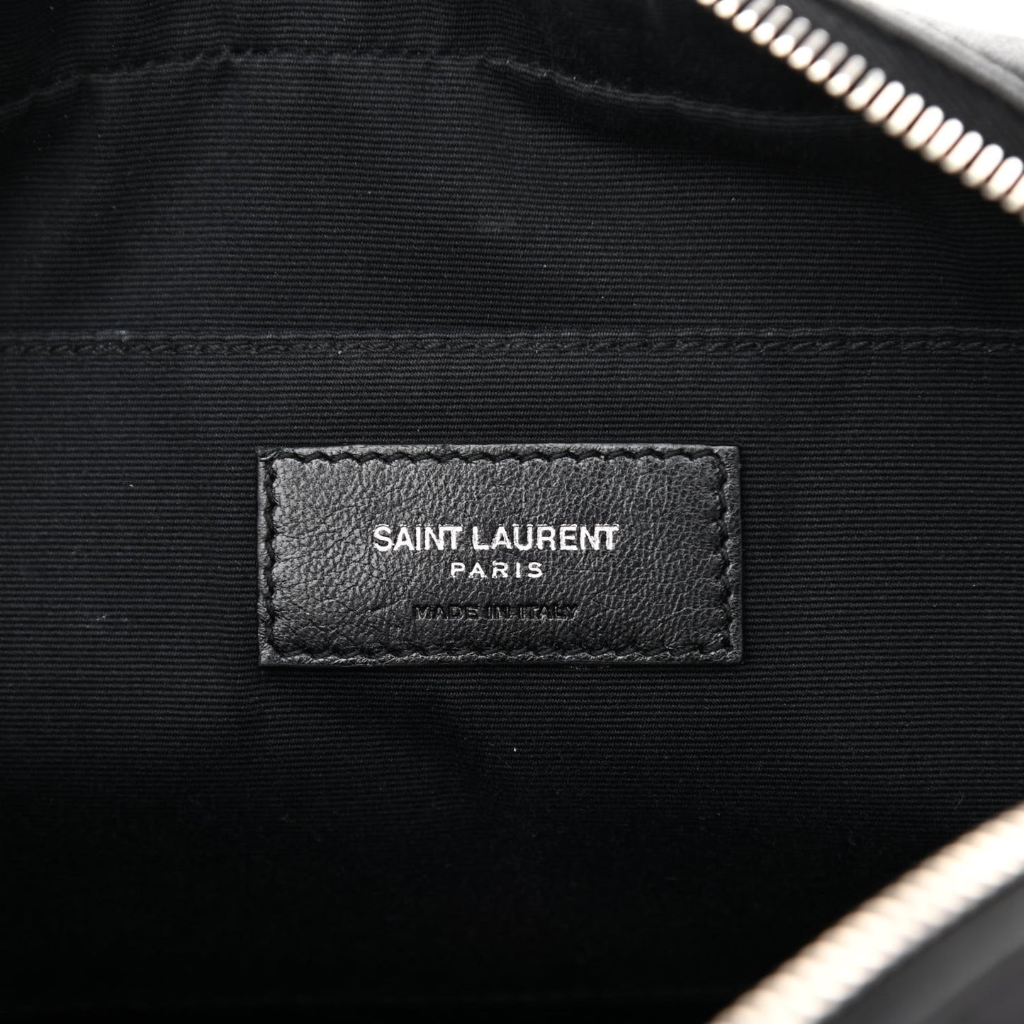 Lambskin Monogram Embossed Small Lou Camera Bag Black