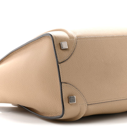 Celine Drummed Calfskin Micro Luggage Dune 9 of 11