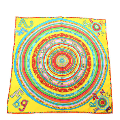 Hermes Silk Tohu Bohu Pocket Square 1 of 4