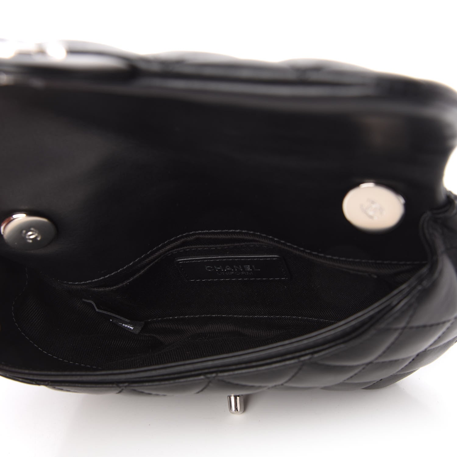 Chanel Calfskin Quilted CC Uniform Flap Belt Bag Black 5 of 11