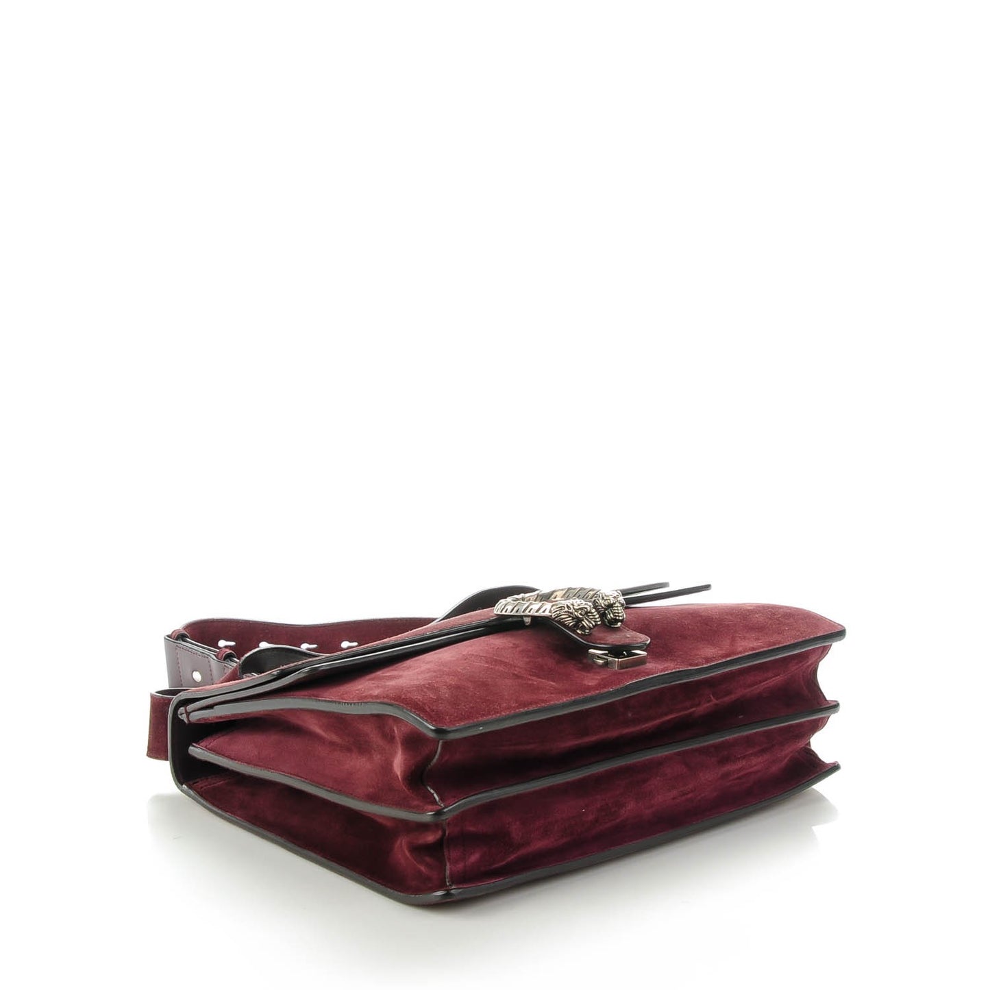 Suede Medium Dionysus Messenger Bag Bordeaux