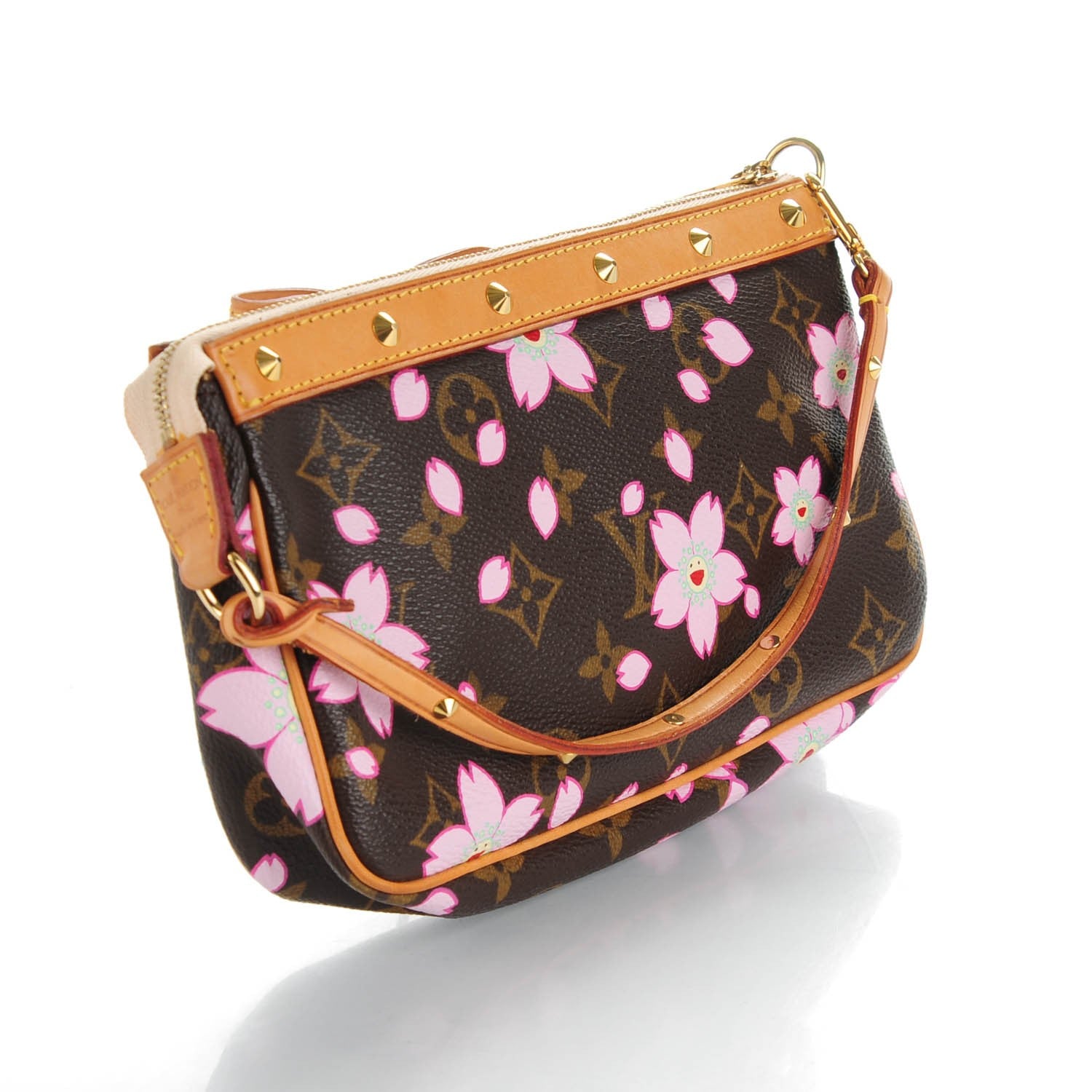 Louis Vuitton Monogram Cherry Blossom Pochette Accessories Brown 3 of 7