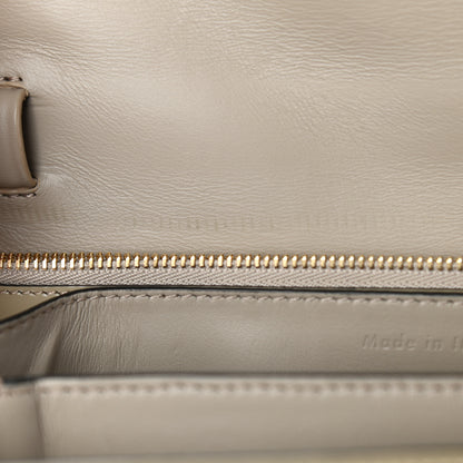 Celine Spazzolato Calfskin Medium Classic Box Flap Bag Quartz 11 of 14