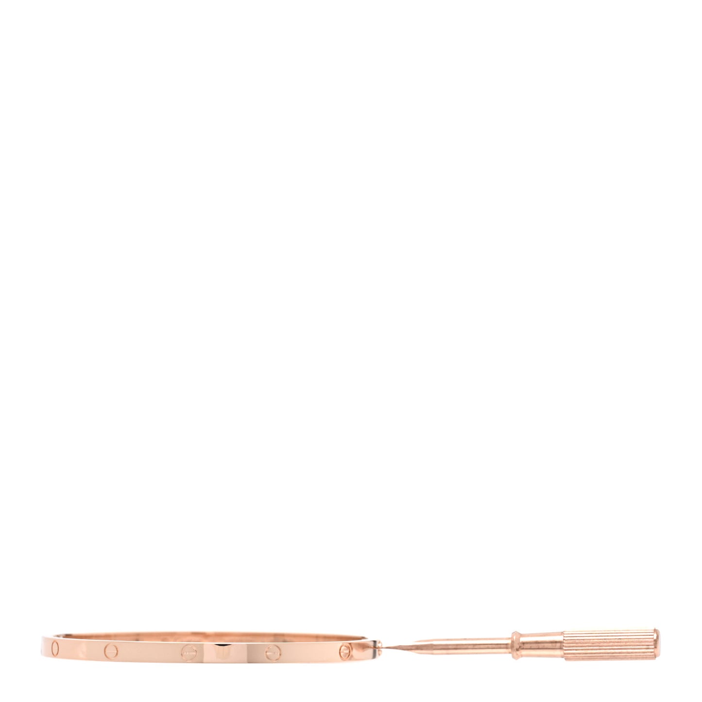 18K Pink Gold Small LOVE Bracelet 17