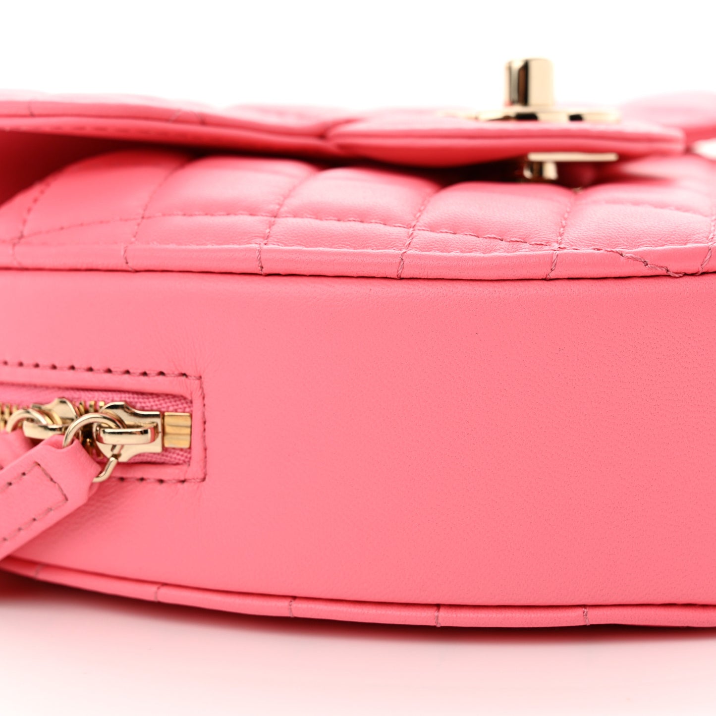 Lambskin Quilted CC In Love Heart Bag Pink