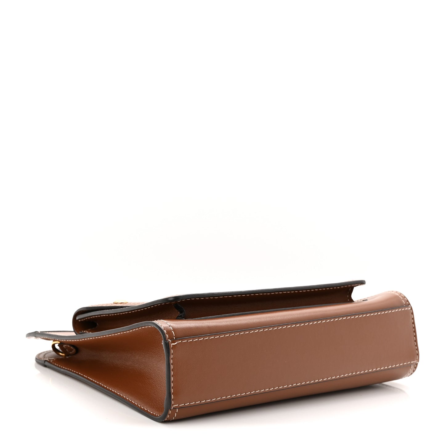 Smooth Calfskin Mini Pocket Bag Malt Brown