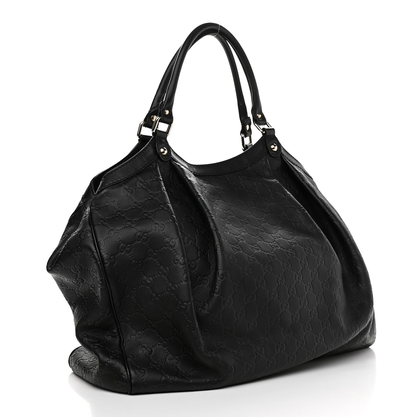 Guccissima Large Sukey Tote Black